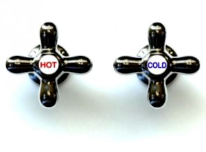 hot and cold water faucets